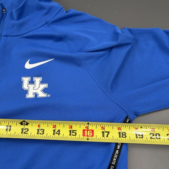 Kentucky Wildcats Womens M Blue NCAA Quarter Zip Pullover Running Dri-FIT Nike‎ - Picture 8 of 9